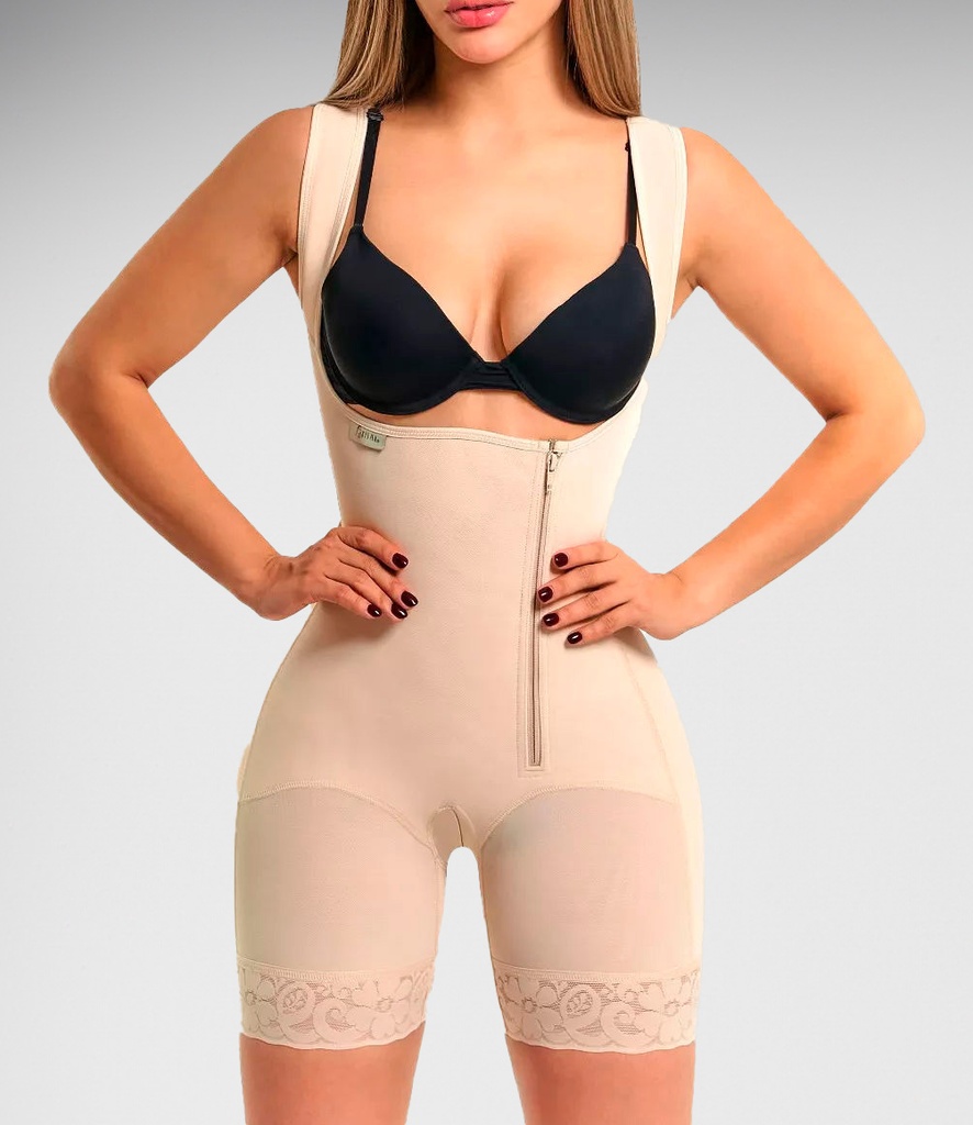 Body Short Postquirúrgico con Cierre Lateral Segunda Piel Marca Kisha