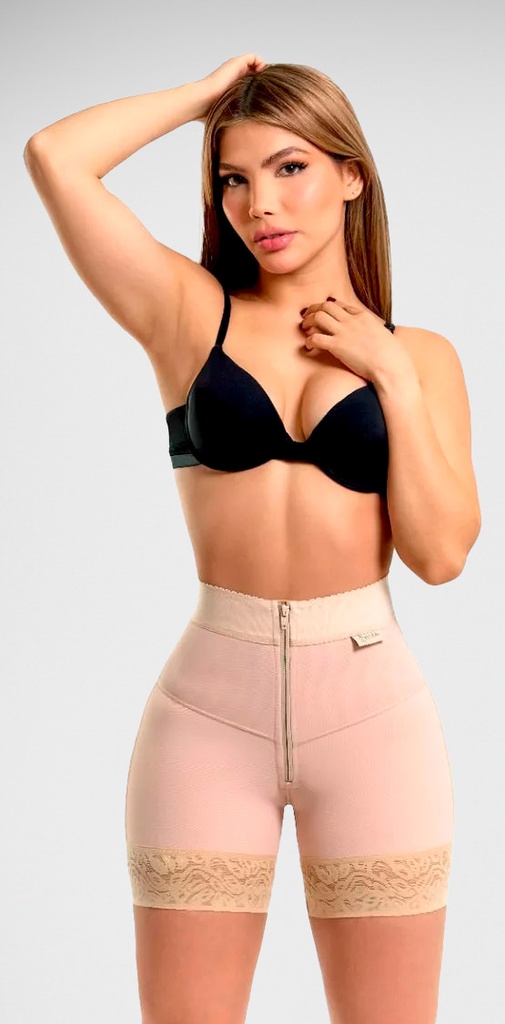 Short Plus Con Cierre Segunda Piel Marca Kisha
