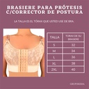 Top corrector de postura para protesis mamarias