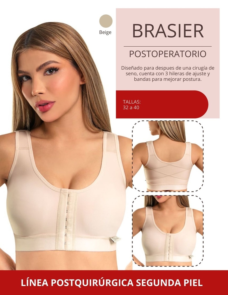 Bra Postoperatorio Segunda Piel Marca Kisha