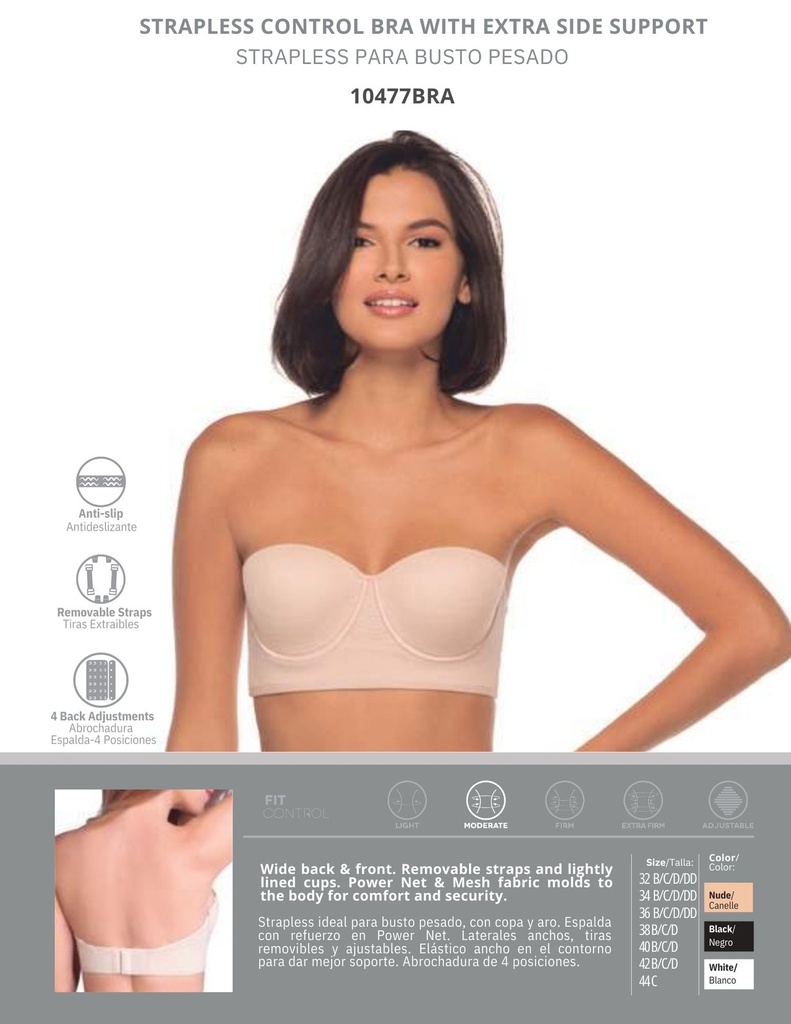 Bra Straples Busto Pesado Marca Shantel