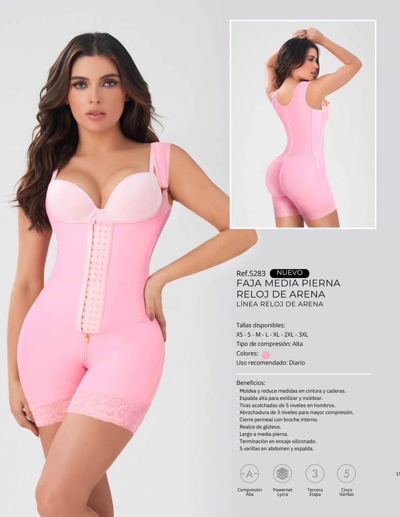 Faja Media Pierna Reloj de Arena Marca Ann Chery
