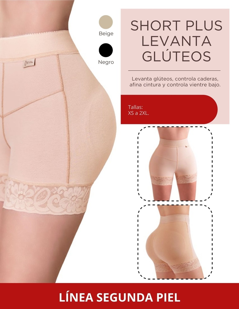 Short Plus Segunda Piel Marca Kisha