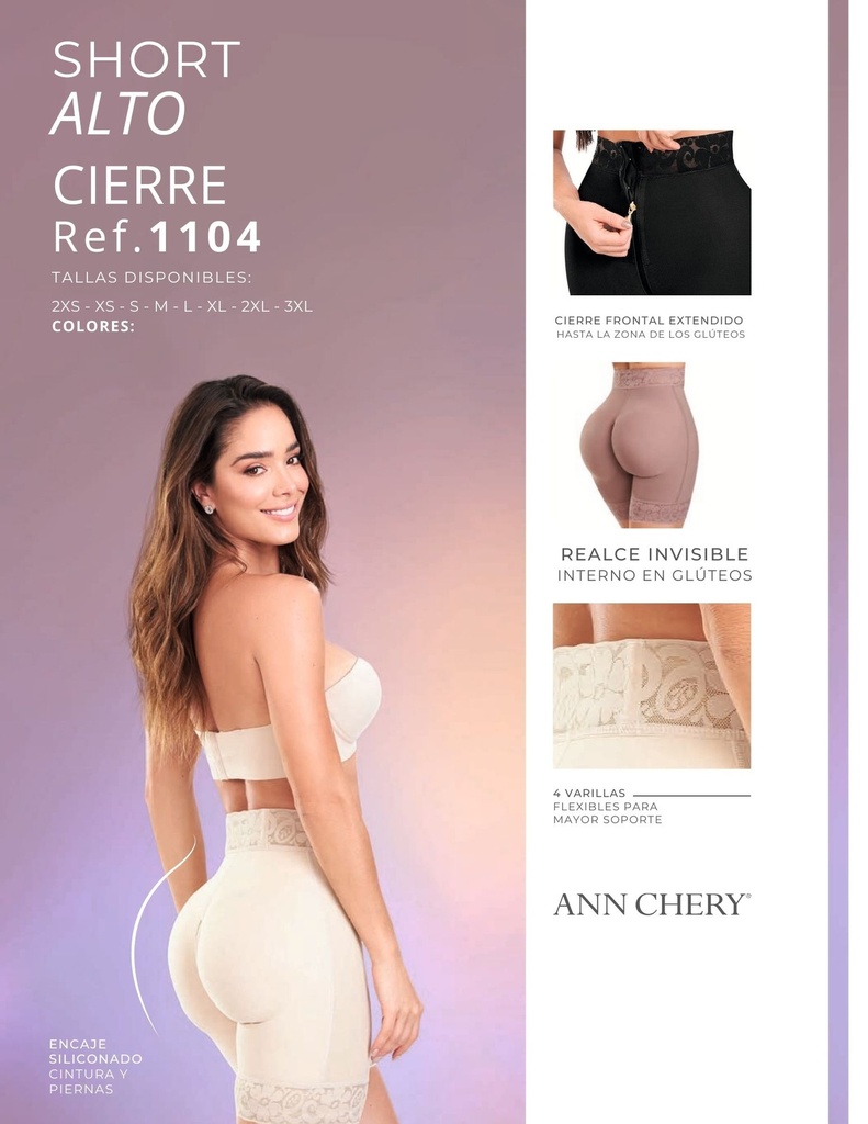 Short Alto Cierre Marca Ann Chery