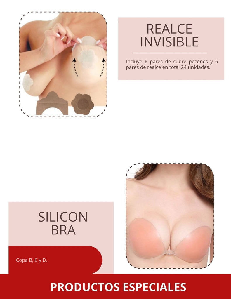 Realce Invisible Confort Marca Kisha