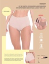 Panty Sin Costuras Kit 3 Tiro Alto Colombiano Marca Anne Shantel