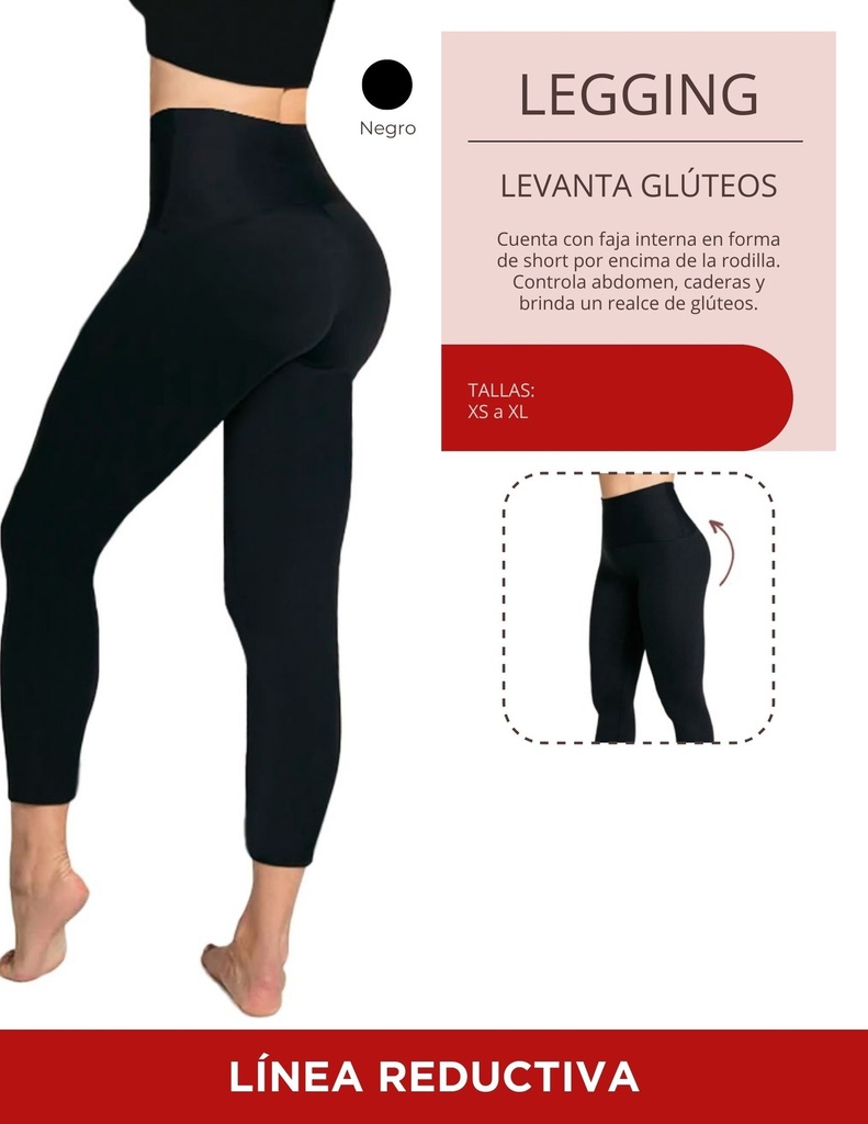Legging Levanta Gluteos Colombiano Marca Kisha