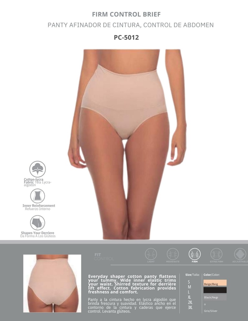 Panty Afinador de Cintura Segunda Piel Marca Anne Shantel