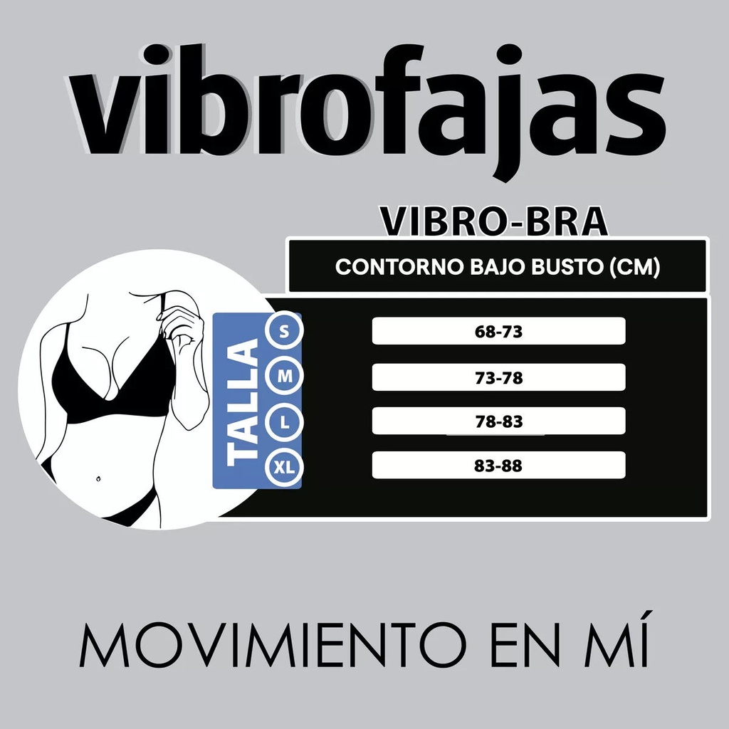 Brasier Vibro Faja Confort Marca Quirutex