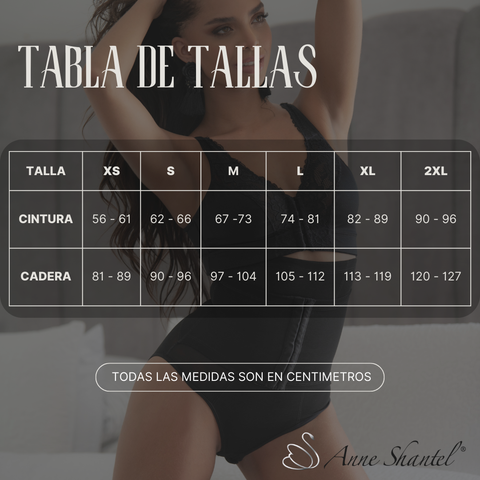 Cinturilla Espalda Alta con Latex Segunda Piel Marca Anne Shantel