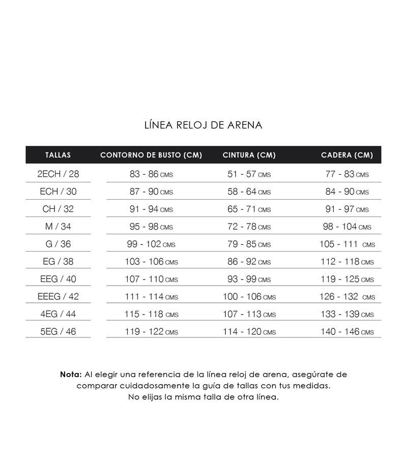 Cinturilla Reloj de Arena Caida Busto Marca Ann Chery
