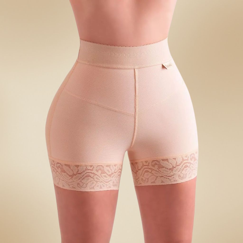 [KISSPPDMBEI] Short Plus Segunda Piel Marca Kisha (M, Beige)