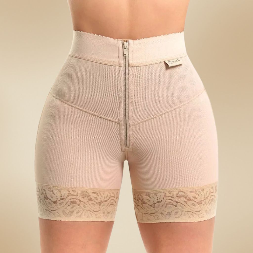 Short Plus Con Cierre Segunda Piel Marca Kisha