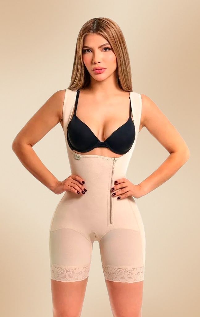 Body Short Postquirúrgico con Cierre Lateral Segunda Piel Marca Kisha
